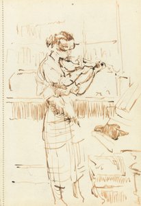 Girl Playing a Violin